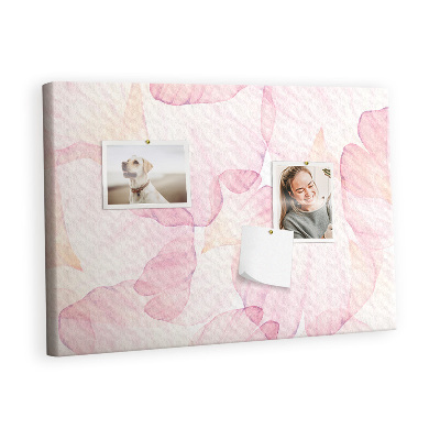 Quadro em cortiça Pétalas de aquarela