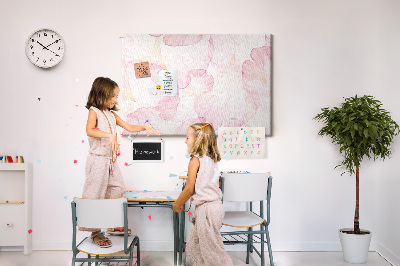 Quadro em cortiça Pétalas de aquarela