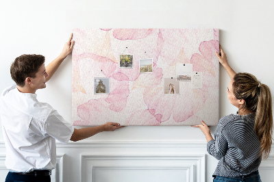 Quadro em cortiça Pétalas de aquarela