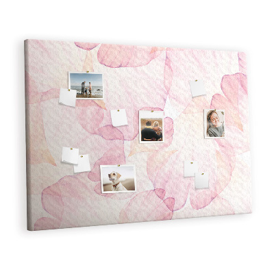 Quadro em cortiça Pétalas de aquarela