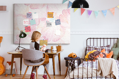 Quadro em cortiça Pétalas de aquarela