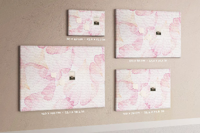 Quadro em cortiça Pétalas de aquarela