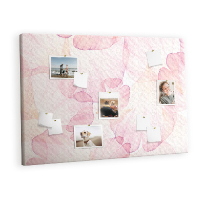 Quadro em cortiça Pétalas de aquarela