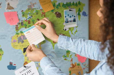 Painel em cortiça Animais tradicionais