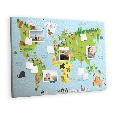 Painel em cortiça Animais tradicionais