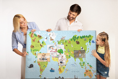 Painel em cortiça Animais tradicionais