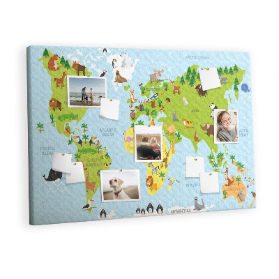 Painel em cortiça Animais tradicionais