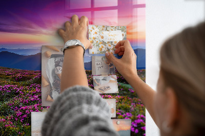 Quadro magnético decorativo Flores do nascer do sol