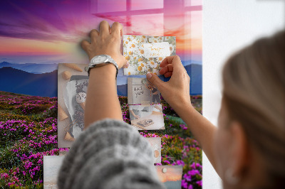 Quadro magnético decorativo Flores do nascer do sol