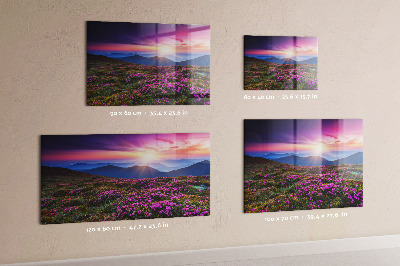 Quadro magnético decorativo Flores do nascer do sol