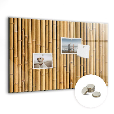 Quadro magnético de parede Palitos de bambu