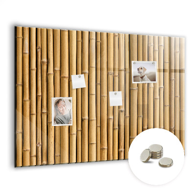 Quadro magnético de parede Palitos de bambu