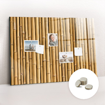 Quadro magnético de parede Palitos de bambu