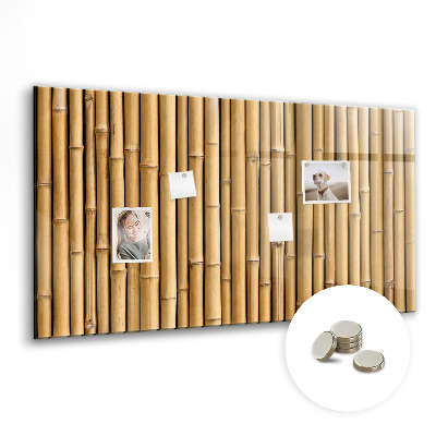 Quadro magnético de parede Palitos de bambu