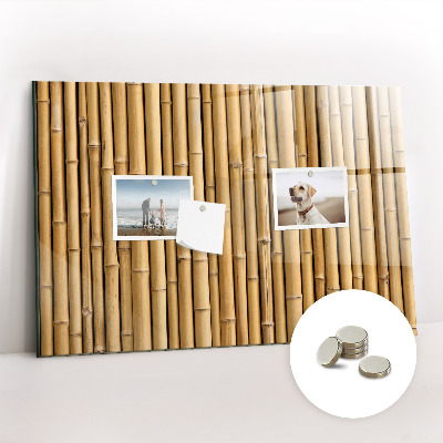 Quadro magnético de parede Palitos de bambu