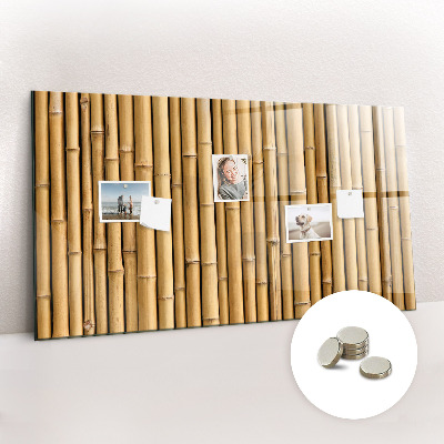 Quadro magnético de parede Palitos de bambu