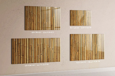 Quadro magnético de parede Palitos de bambu