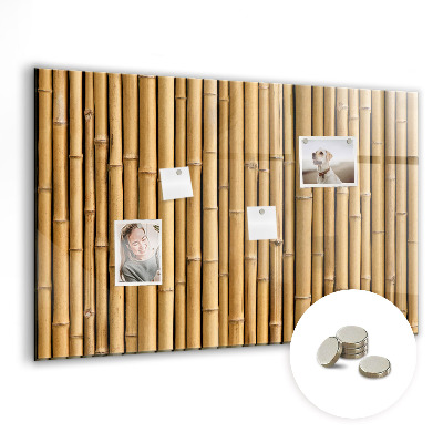 Quadro magnético de parede Palitos de bambu