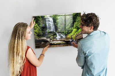 Quadro magnético decorativo Cachoeira da floresta