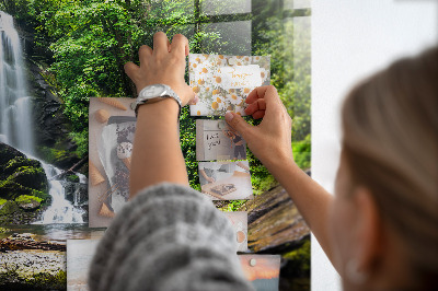 Quadro magnético decorativo Cachoeira da floresta