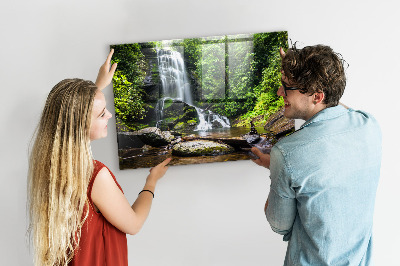 Quadro magnético decorativo Cachoeira da floresta
