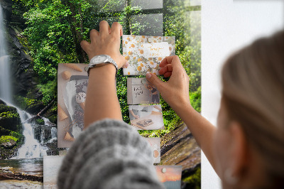 Quadro magnético decorativo Cachoeira da floresta