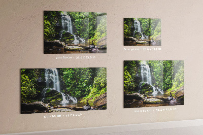 Quadro magnético decorativo Cachoeira da floresta