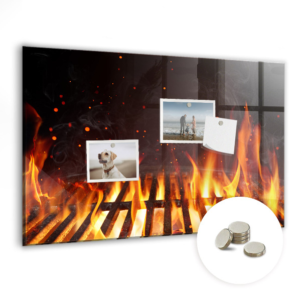 Quadro magnético de parede Grade