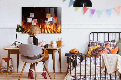 Quadro magnético de parede Grade