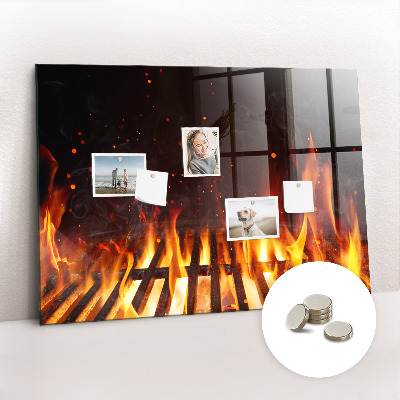 Quadro magnético de parede Grade