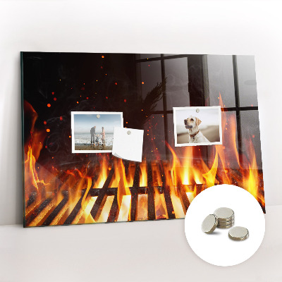 Quadro magnético de parede Grade