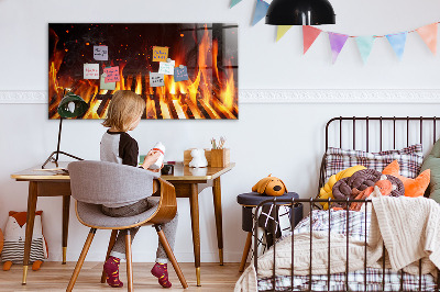 Quadro magnético de parede Grade