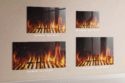 Quadro magnético de parede Grade