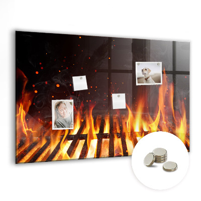 Quadro magnético de parede Grade