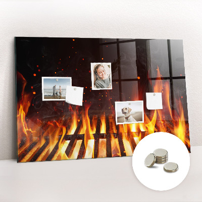 Quadro magnético de parede Grade