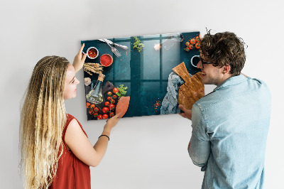 Quadro magnético decorativo Utensílios de cozinha