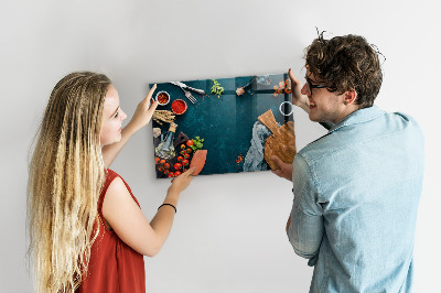 Quadro magnético decorativo Utensílios de cozinha