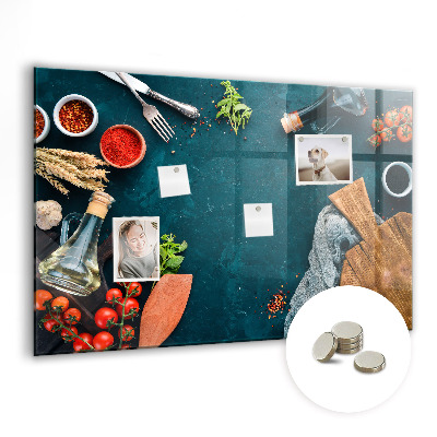 Quadro magnético decorativo Utensílios de cozinha