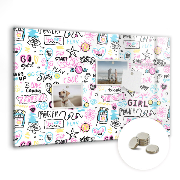 Quadro magnético decorativo Grafite