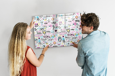 Quadro magnético decorativo Grafite