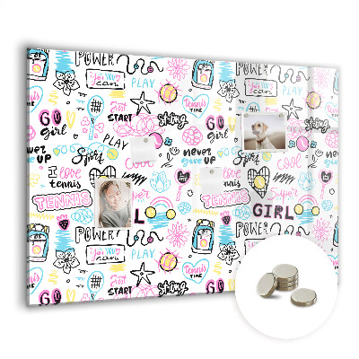 Quadro magnético decorativo Grafite