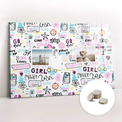 Quadro magnético decorativo Grafite