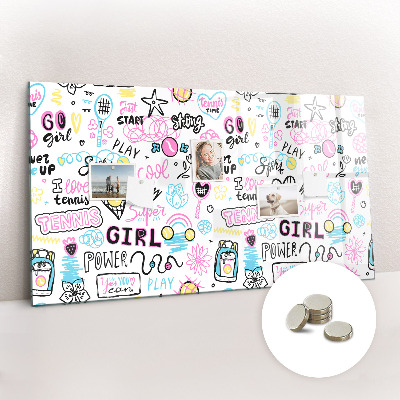 Quadro magnético decorativo Grafite