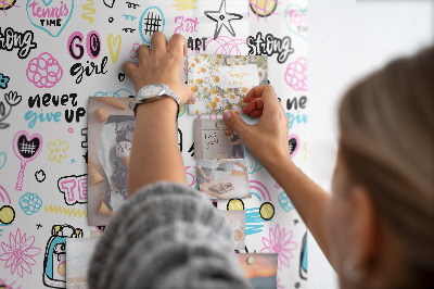 Quadro magnético decorativo Grafite