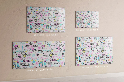 Quadro magnético decorativo Grafite