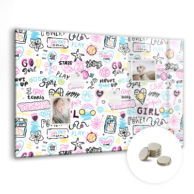 Quadro magnético decorativo Grafite