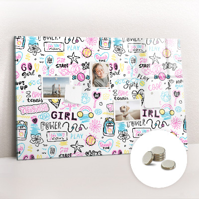 Quadro magnético decorativo Grafite