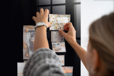 Quadro magnético Cor preta