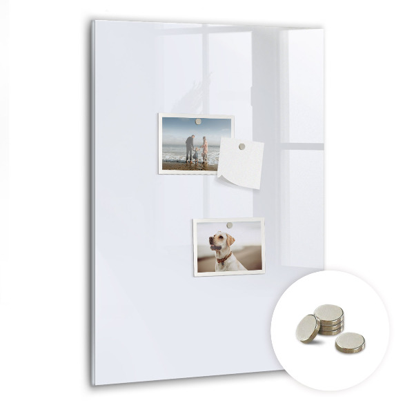 Lousa de vidro magnética Cor: branco escuro