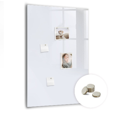 Lousa de vidro magnética Cor: branco escuro